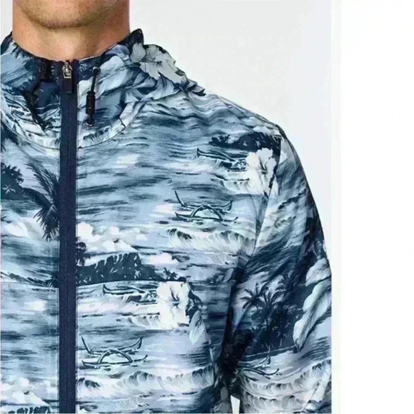 Sunrise Kingdom BLUE Tropical Men's
Lightweight Windbreaker - Picture 4 of 9